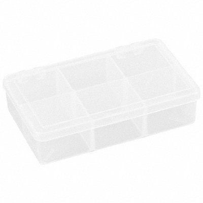 FLAMBEAU T220 K4961 Compartment Box Snap Clear 1 3/16 in
