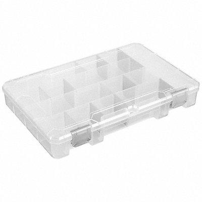 FLAMBEAU T4007AT K4977 Adjustable Compartment Box Double Position Locking Clr 1 3/4 in