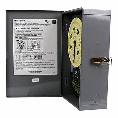 INTERMATIC T7401B Electromechanical Timer 7 day SPST Metal