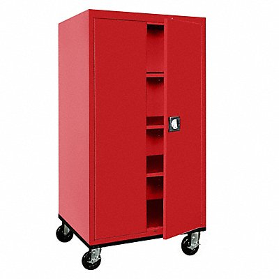 SANDUSKY TA3R36246601 Mobile Storage Cabinet Red 200 lb