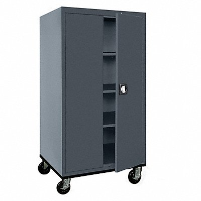 SANDUSKY TA3R36246602 Mobile Shelving Cabinet Charcoal Keyed