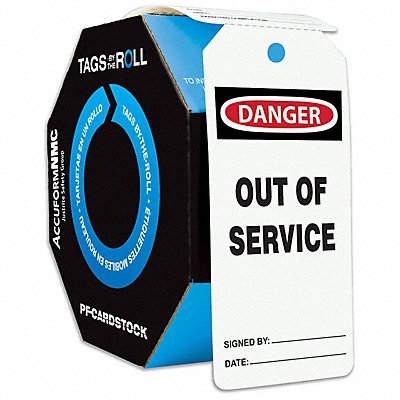 ACCUFORM TAR148 Tag By The Roll 6 1/4in H 3in W PK250