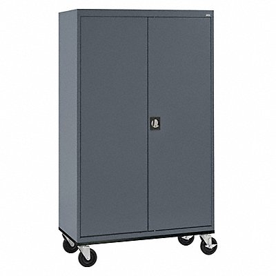SANDUSKY TAWR46247202 Mobile Wardrobe Cabinet Charcoal 230 lb