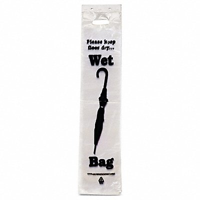 TATCO TCO57010 Wet Umbrella Bag 7Wx31H Clear PK1000