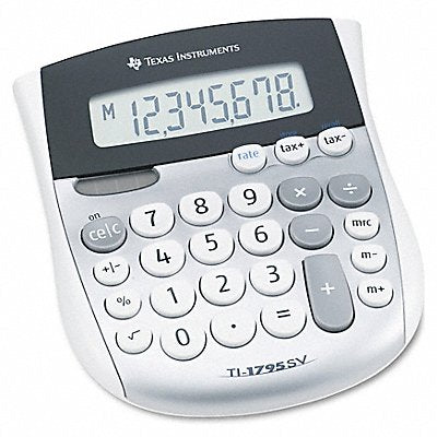TEXAS INSTRUMENTS TEXTI1795SV Minidesk Calculator LCD 8 Digit