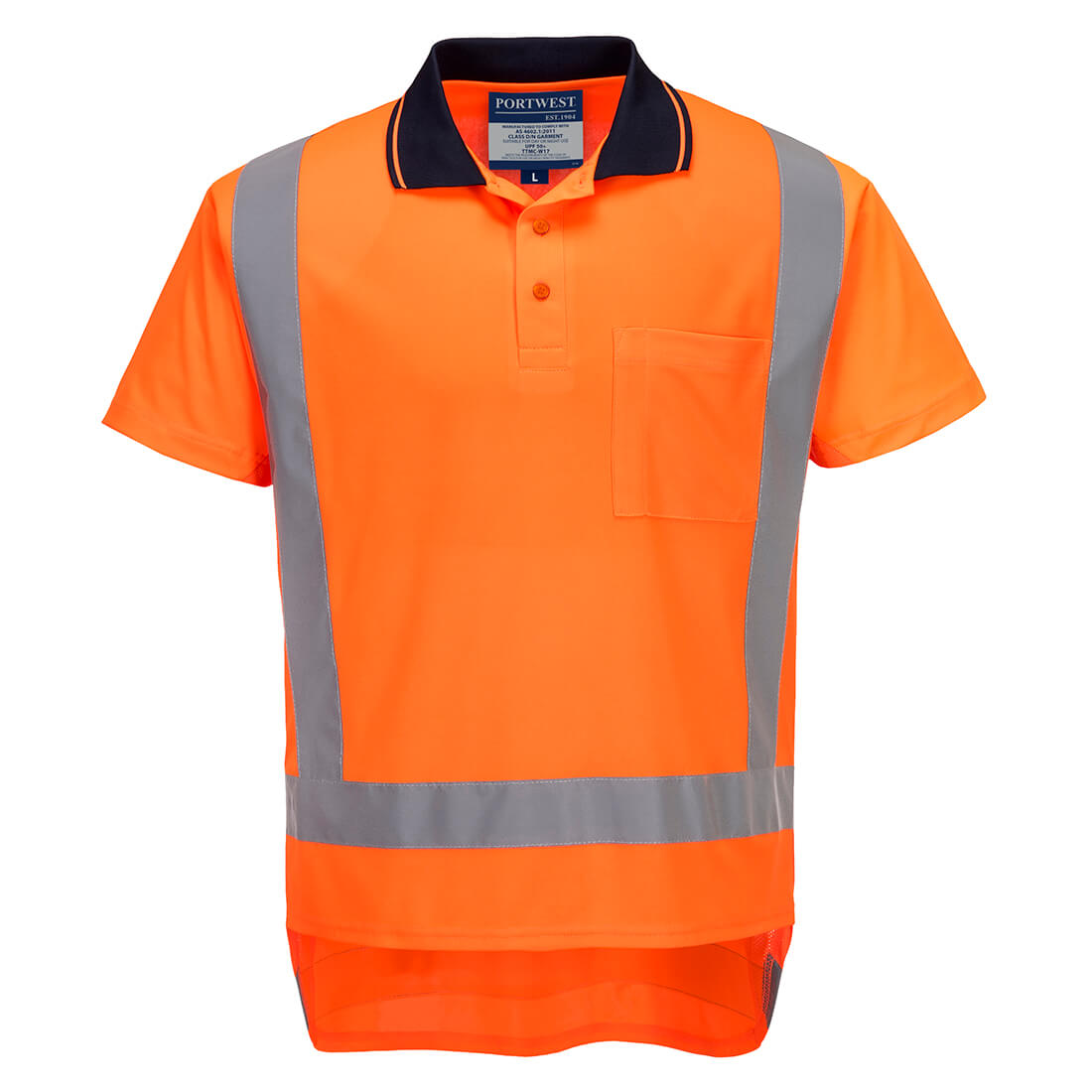 Portwest TM311 TTMC-W17 Hi-Vis X Back Polo Shirt S/S