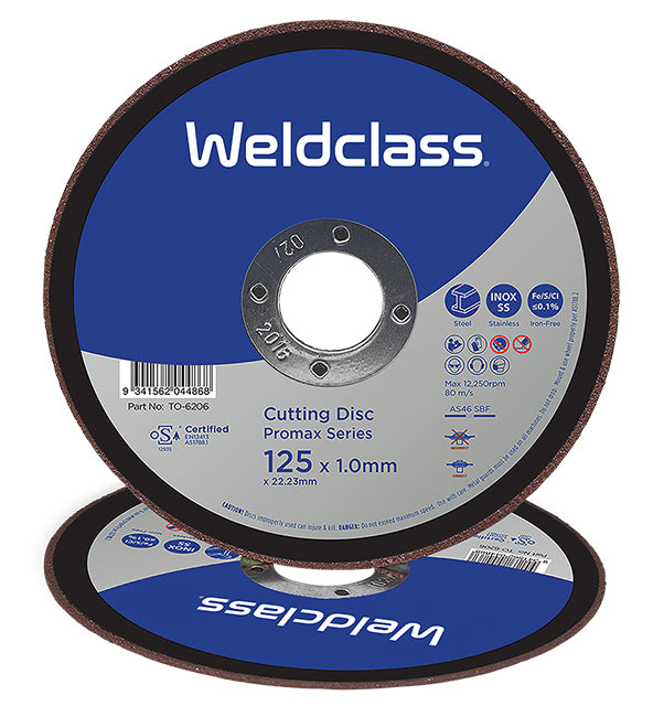 Weldclass TO-6206 Cutting Disc PROMAX Inox Thin 125x1.0mm