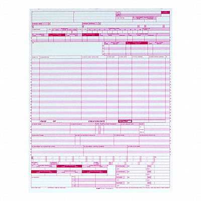 TOPS 59870R Health Insurance Claim Form 11 L PK2500