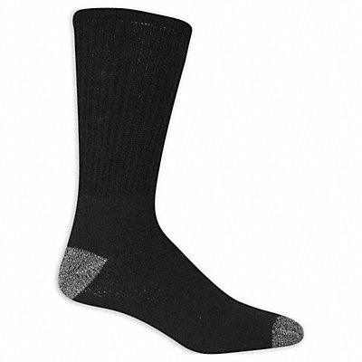 SOCK TRENDS TRM29006CXC0001 Socks Crew Polyester Black 10.5 H PK10