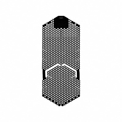 TOUGH GUY 849WC0 Urinal Screen Black 44.8 oz PK6