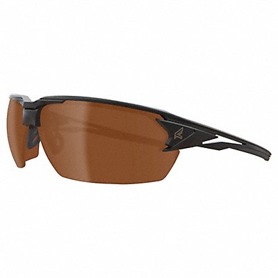 EDGE EYEWEAR TXP415 Safety Glasses Amber Lens Black Frame M