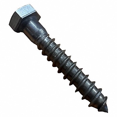 GRAINGER U519000370200 Hex Lag Screw 3/8 18-8SS 2 L PK25