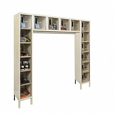 HALLOWELL UESVP178816APT Bx Locker 6x6Locker Tan 78 x72 x18 Assm