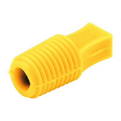 CAPLUGS UFP00406 Silicone Flangeless Plug Yellow PK250