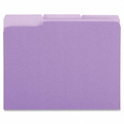 GRAINGER UNV10505 File Folders Letter Violet PK100