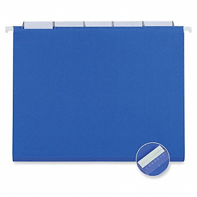 GRAINGER UNV14116 Hanging File Folders Letter Blue PK25