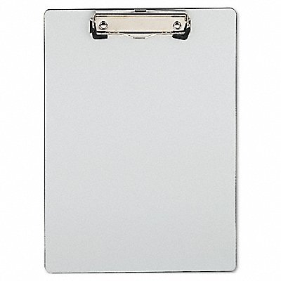 GRAINGER UNV40303 Aluminum Plastic Clipboard Silver