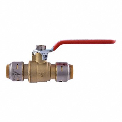 SHARKBITE MAX UR22222G Manual 2-Way Ball Valve Push Brass