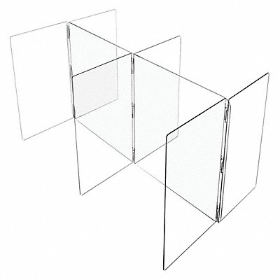 USA INDUSTRIALS BULKCPD222 Clear Plastic Compartment Divider - 1/4
