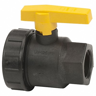 BANJO UV125FP Manual 2-Way Ball Valve NPT Polypropylene