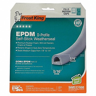 FROST KING V25GA 1/4 T X 5/16 W X 17 L EPDM TP