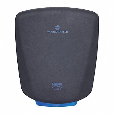 WORLD DRYER Q962A2 Hand Dryer Black 120 to 277 VAC