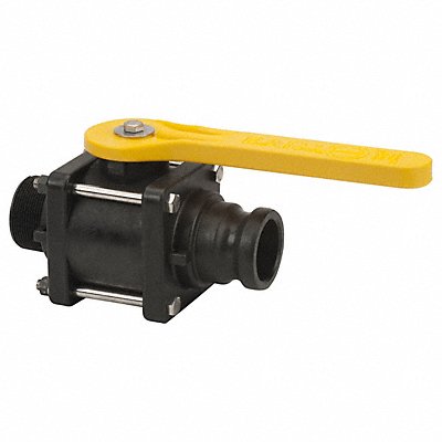 BANJO VFMT204FP Manual 2-Way Ball Valve NPT Polypropylene