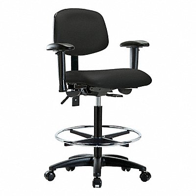 GRAINGER BRVHBCHRGT1A1CFRC8540 Vinyl Chair Hi T AA FR Cast Blk