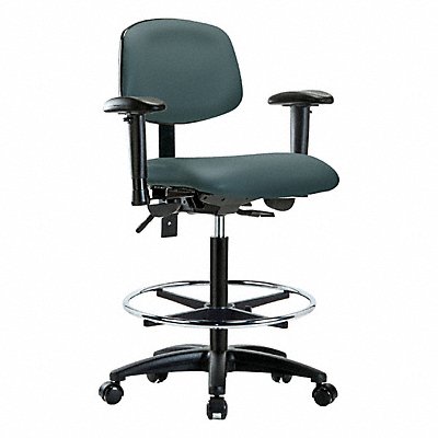 GRAINGER BRVHBCHRGT0A1CFRC8546 Vinyl Chair High AA FR Cast Blue