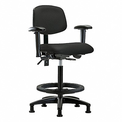 GRAINGER BRVHBCHRGT0A1BFRG8540 Vinyl Chair High AA FR Stat Black