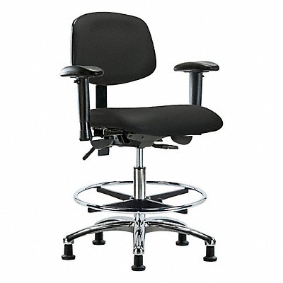 GRAINGER BRVMBCHCRT0A1CFRG8540 Vin Chair Chrome Med AA FR C Blk