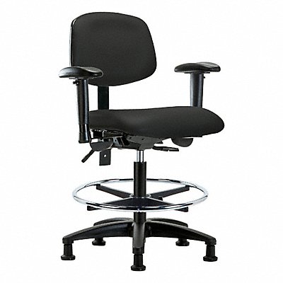 GRAINGER BRVMBCHRGT1A1CFRG8540 Vinyl Chair Med T AA FR Stat Blk