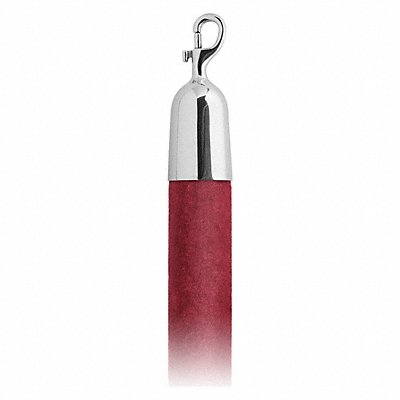LAVI 409301616CR Barrier Rope Crimson Velour 6 ft L