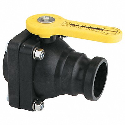 BANJO VSF204FP Manual 2-Way Ball Valve NPT Polypropylene