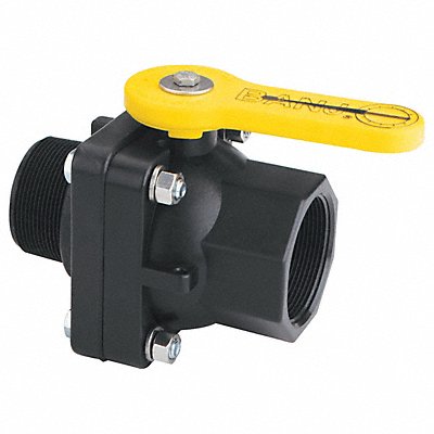 BANJO VSMT204FP Manual 2-Way Ball Valve NPT Polypropylene
