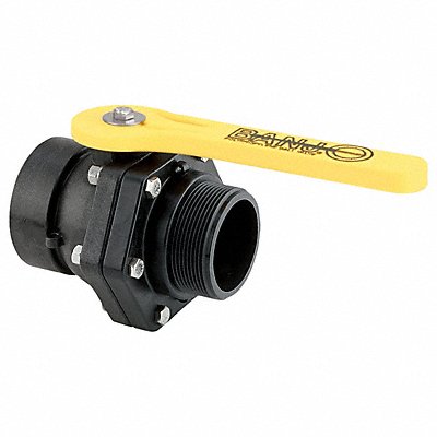 BANJO VSMT300 Manual 2-Way Ball Valve NPT Polypropylene