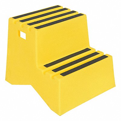 VESTIL VST2Y Polyethylene Step Stool Yellow 2 Step