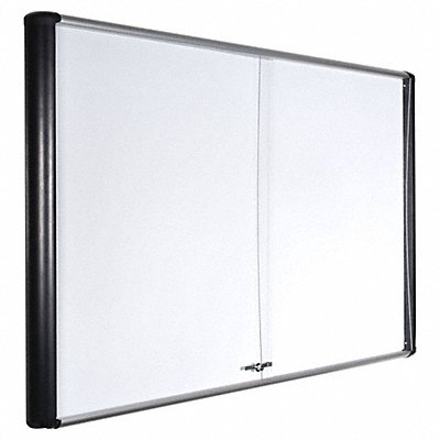 MASTERVISION VT770109630 Enclosed Bulletin Board 72 W 48 H