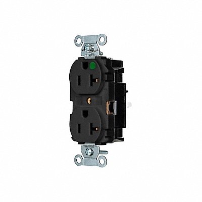 HUBBELL 8300STBK Receptacle 1 hp 125V AC NEMA 5-20R