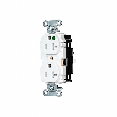 HUBBELL 8300STWTR Receptacle 1 hp 125V AC NEMA 5-20R