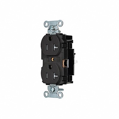 HUBBELL BR20STBKTR Receptacle 1 hp 125V AC NEMA 5-20R