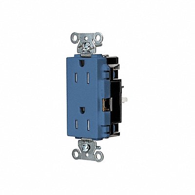 HUBBELL DR15STBLTR Receptacle 1/2 hp 125V AC NEMA 5-15R