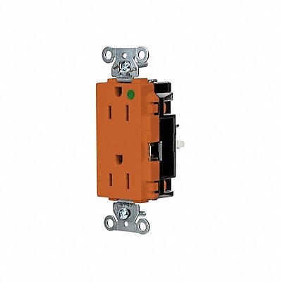 HUBBELL HBL2172STO Receptacle 1/2 hp 125V AC NEMA 5-15R