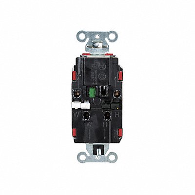 HUBBELL DR15STR Receptacle 1/2 hp 125V AC NEMA 5-15R