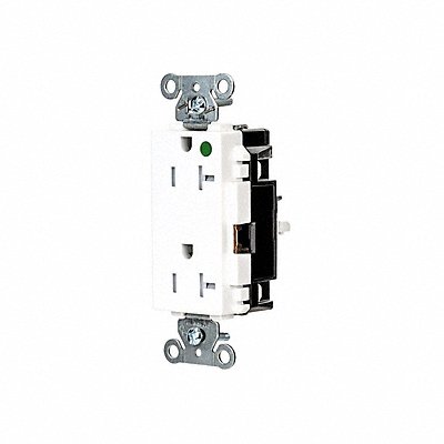 HUBBELL HBL2182STWTR Receptacle 1 hp 125V AC NEMA 5-20R
