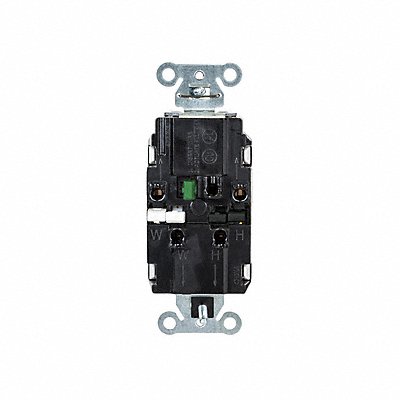 HUBBELL DR15STWTR Receptacle 1/2 hp 125V AC NEMA 5-15R