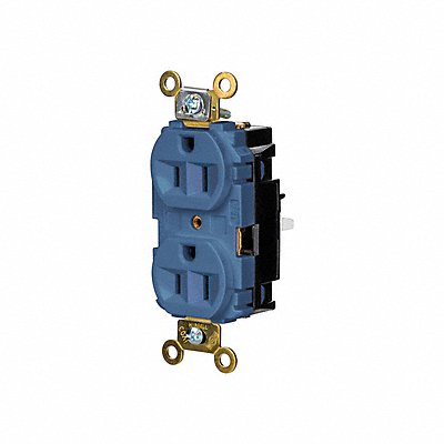 HUBBELL HBL5262STBL Receptacle 1/2 hp 125V AC NEMA 5-15R