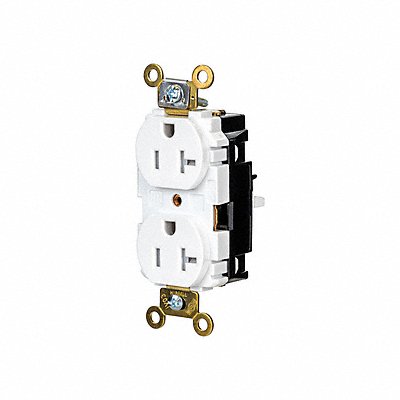 HUBBELL HBL5362STWTR Receptacle 1 hp 125V AC NEMA 5-20R