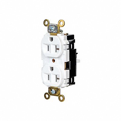 HUBBELL HBL5362STW Receptacle 1 hp 125V AC NEMA 5-20R