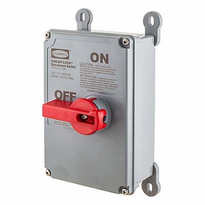 HUBBELL HBLDS3NK DisconnectSwitch Non Fusible 30A GalvSteel